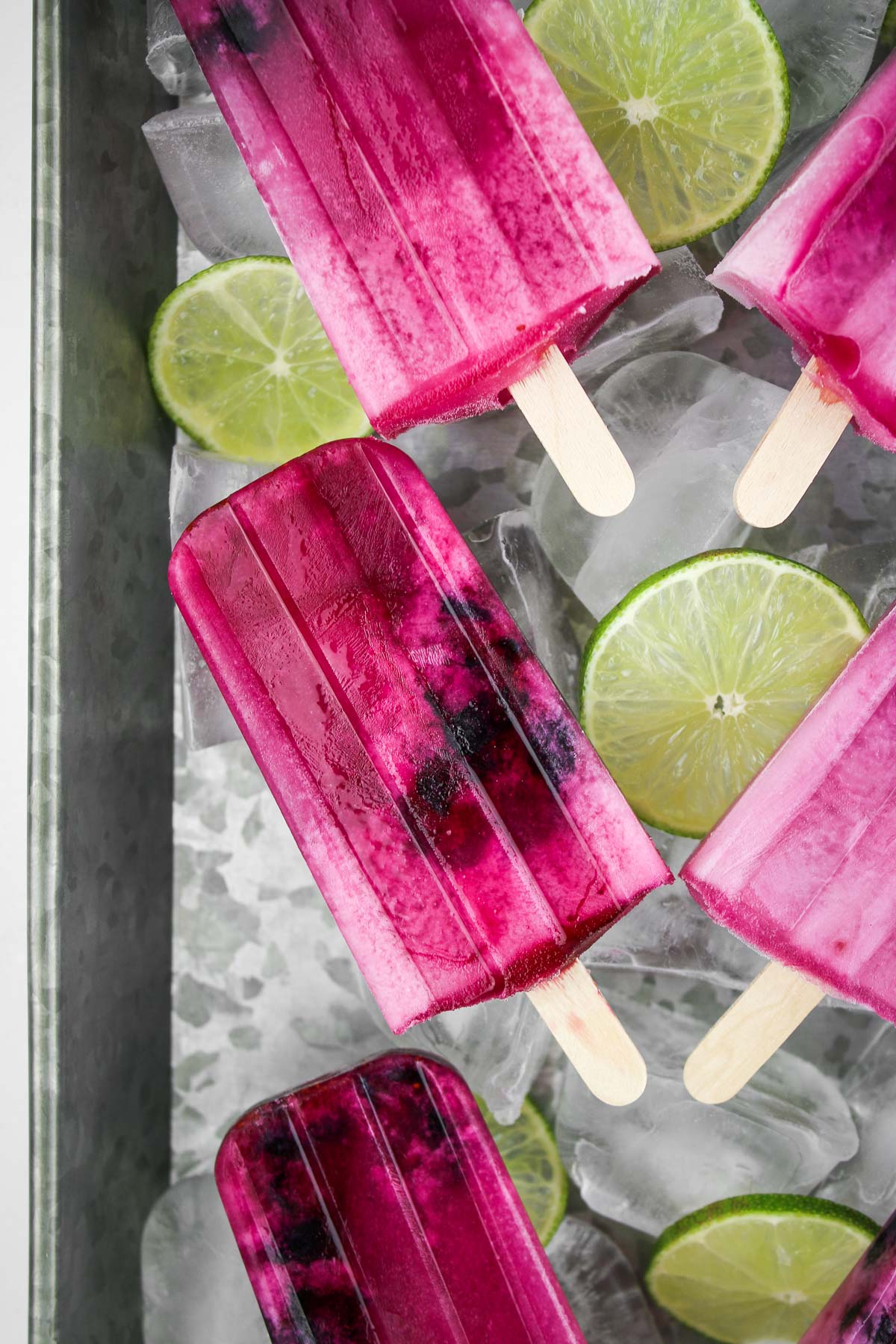 Blueberry Coconut Lime Popsicles From The Fitchen