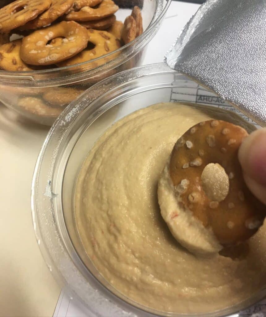 Pretzels and Hummus