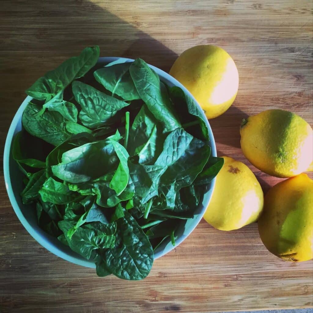 Spinach and Lemon