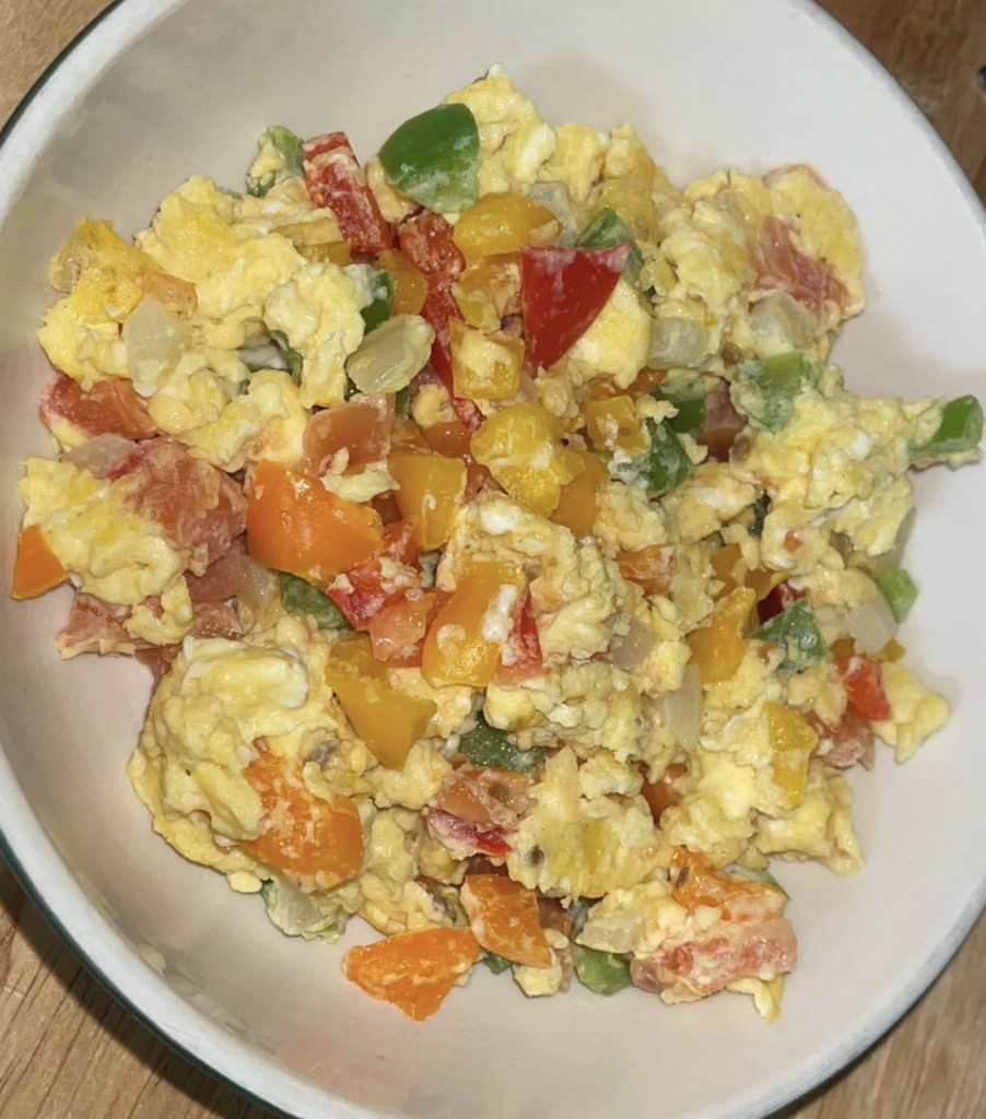 Scrambled Eggs and Veggies