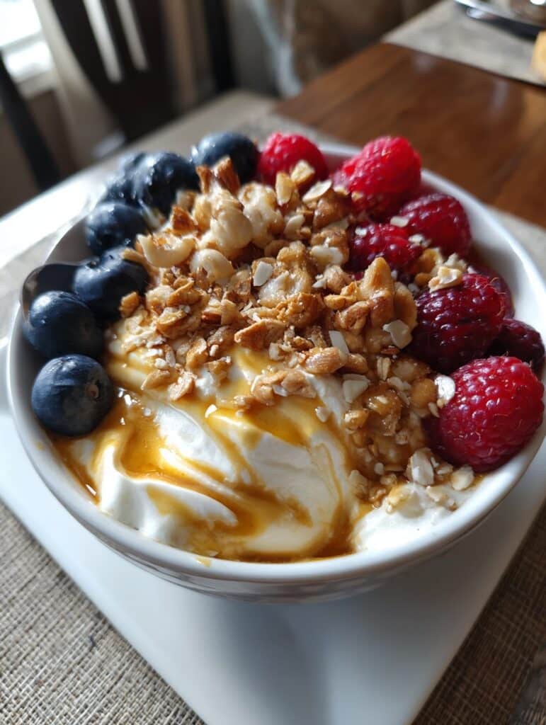 Greek Yogurt With Berries and Nuts