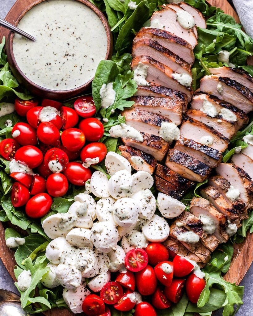 Grilled Chicken with Caprese Salad