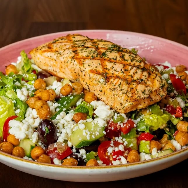 Salmon and Chickpea Salad