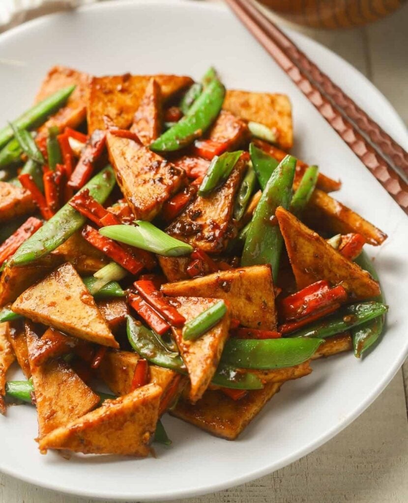 Tofu and Edamame Stir-Fry