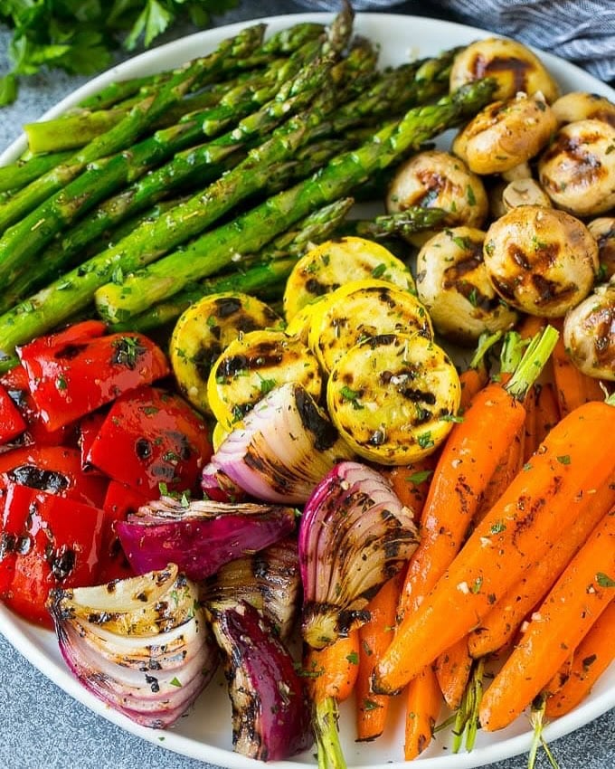 Grilled Vegetables on plate